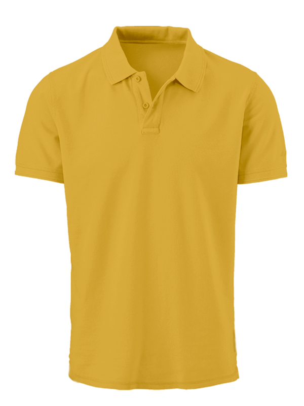 Поло рубашка цвета охры