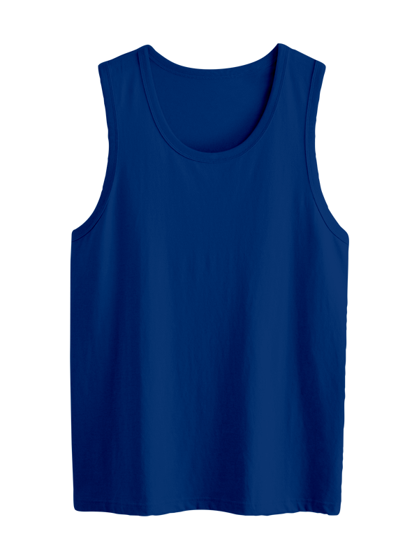 Мужская классическая майка синего цвета