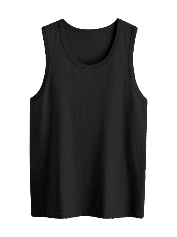 Мужская классическая майка тёмно-серого цвета