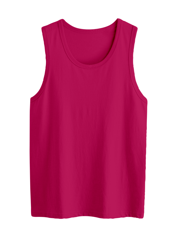 Мужская классическая майка цвета фуксии