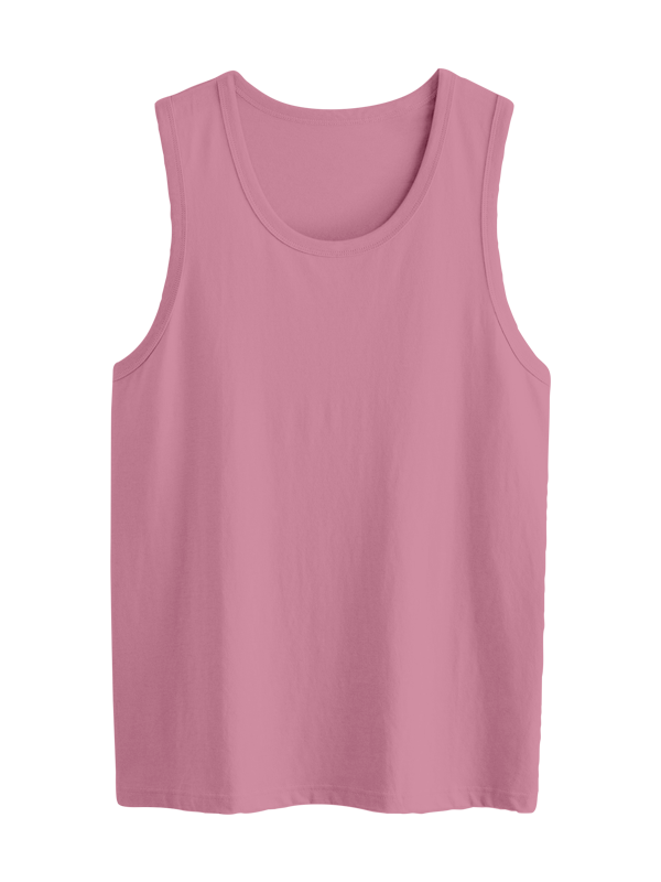 Мужская классическая майка светло-пурпурного цвета