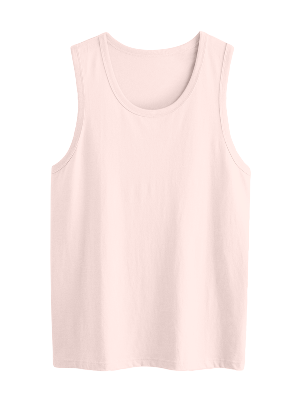 Мужская классическая майка светло-розового цвета