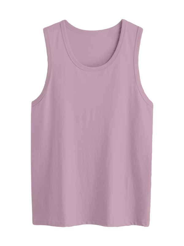 Мужская классическая майка лилового цвета