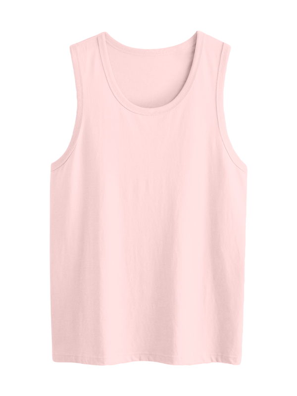 Мужская классическая майка розового цвета