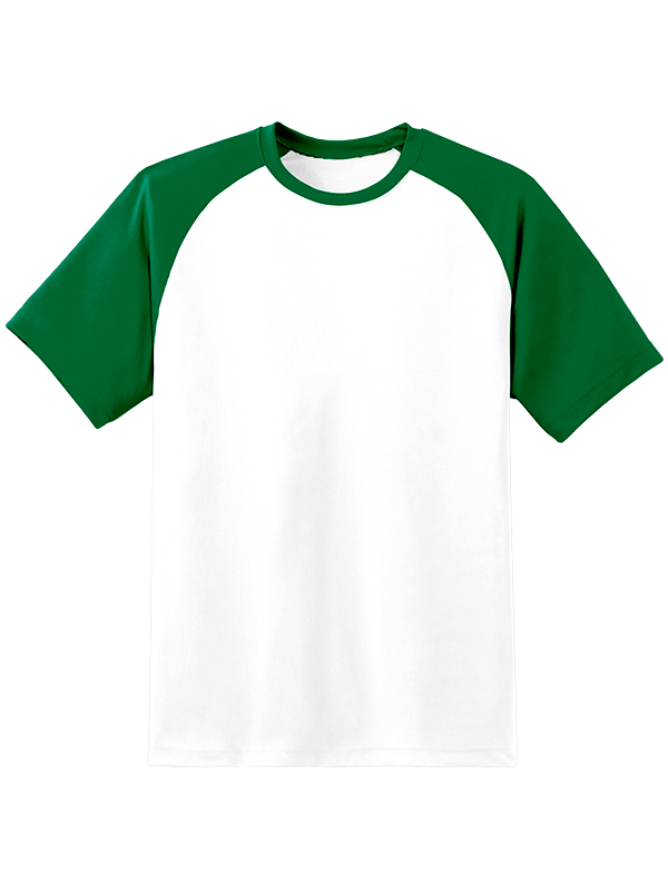 Женская оверсайз футболка реглан с рукавами и белым телом