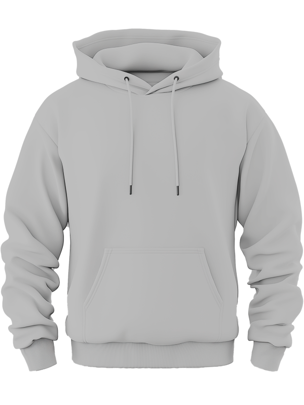 Худи светло-серого цвета