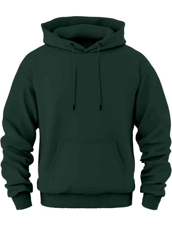 Худи тёмно изумрудного цвета