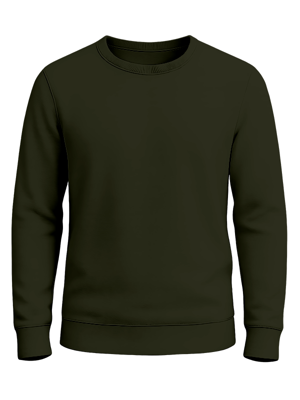 Свитшот тёмно-зелёного цвета