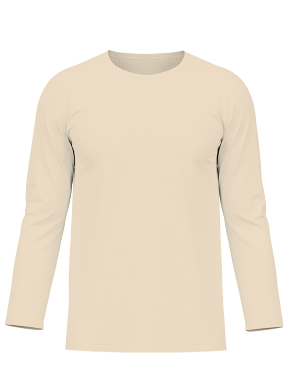 Женский классический лонгслив бежевого цвета