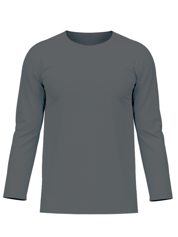 Женский классический лонгслив графитового цвета