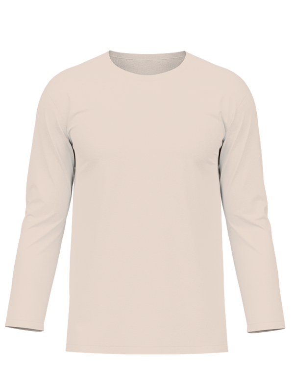 Женский классический лонгслив серо-кремового цвета