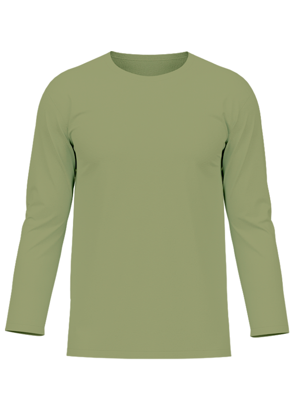 Женский классический лонгслив цвета хаки