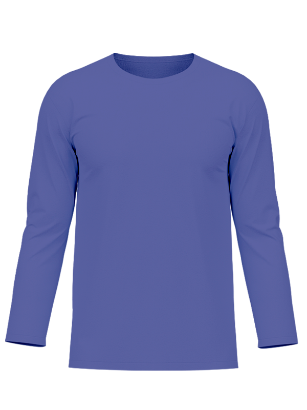 Женский классический лонгслив вери-пери цвета