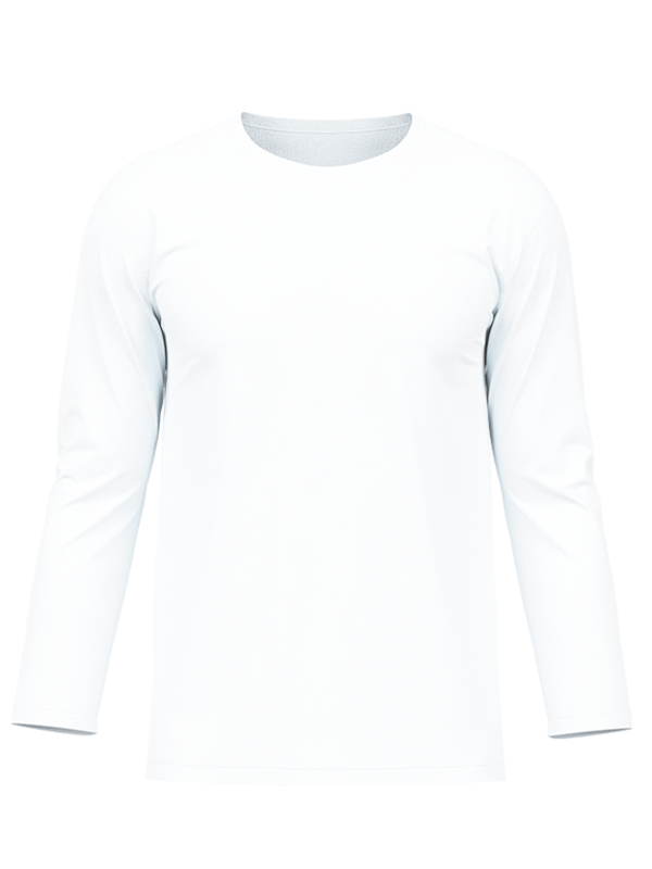 Женский классический лонгслив белого цвета