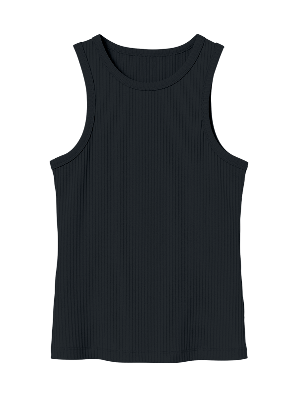 Женская классическая майка пыльно тёмно-синего цвета